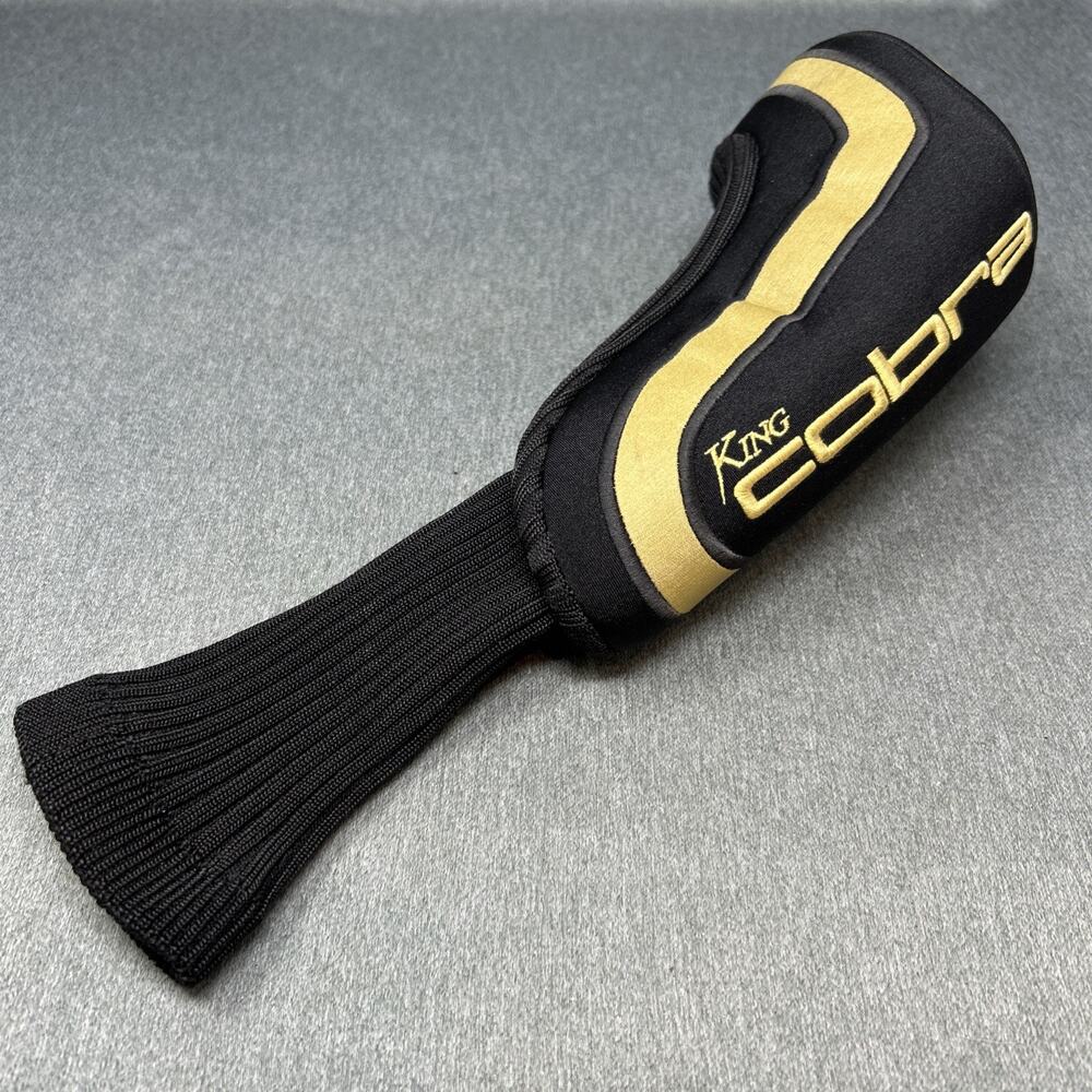 Old King Cobra Oversized Wood Driver Headcover Black Gold Embroidered Logo KOREA